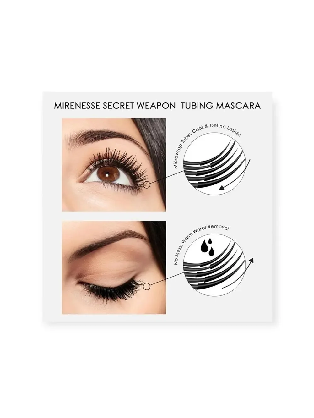 new Mirenesse ༄ Secret Weapon 24Hr Magic Tubing Mascara Trio ༄ Set of 3 ༄ Black